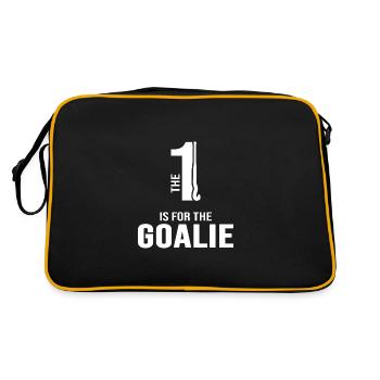 Hockey sur gazon, hockey gardien de but, hockey-gardien de but - Sac Retro - noir/or - Dos