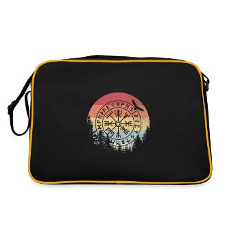 Écriture runique - Sac Retro - noir/or - Dos