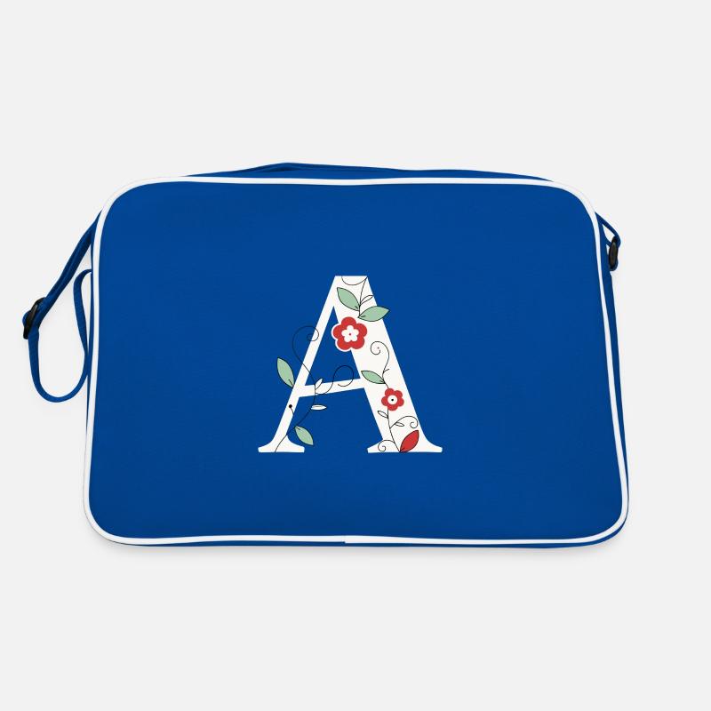 Buchstabe A Monogramm Retro Retro Tasche