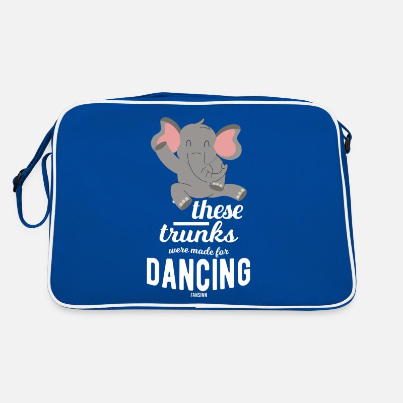 Elephant loves dancing Retro Bag