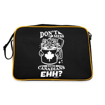 Canada Flag Kanada Flagge Ottawa Vancouver Fahne - Retro Bag - black/gold - Back