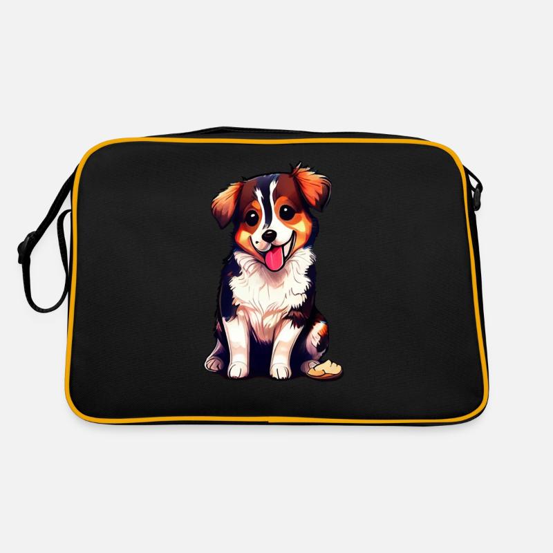 Dog magic: joy on four paws - Retro Bag - black/gold
