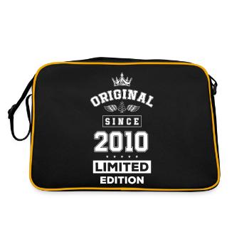 2010 limited edition Geburtstag - Retro Tasche - Schwarz/Gold - Hinten