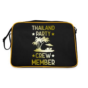 Thailand Party Crew - Retro Bag - black/gold - Back