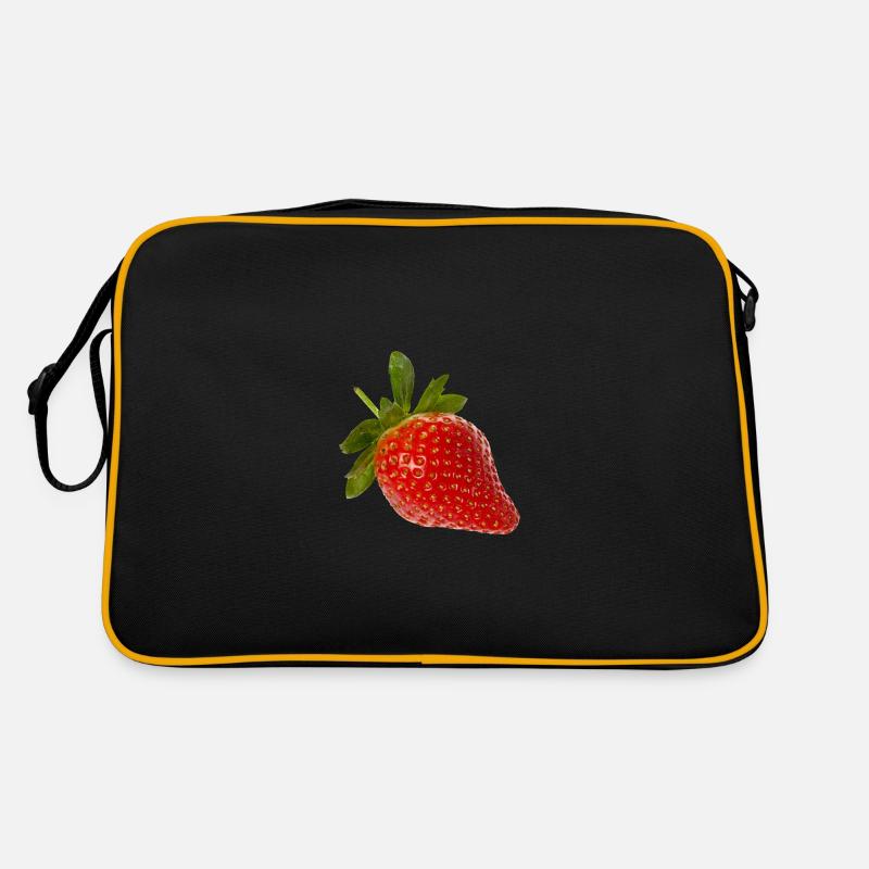 Erdbeere Retro Tasche