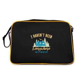 Camper Camping Design for Cool Camper - Retro Bag - black/gold - Back