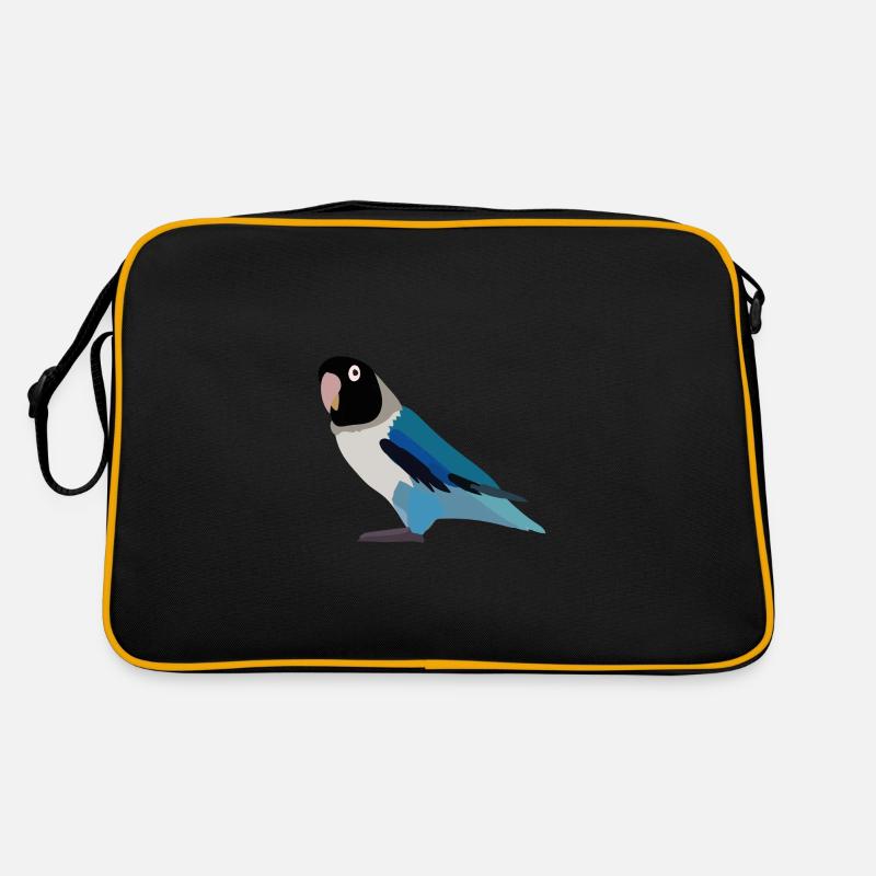 Parrot black blue Retro Bag