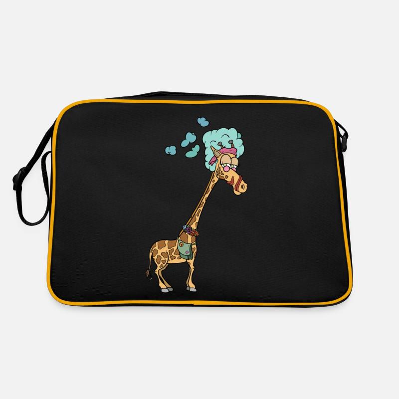 Mitte 1969 - Retro Tasche - Schwarz/Gold