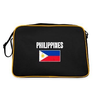 Philippines Flag Pride Philippine - Retro Bag - black/gold - Back
