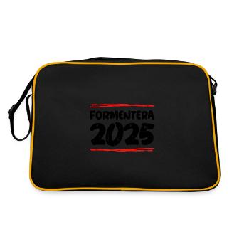 Formentera 2025 Saying - Retro Bag - black/gold - Back