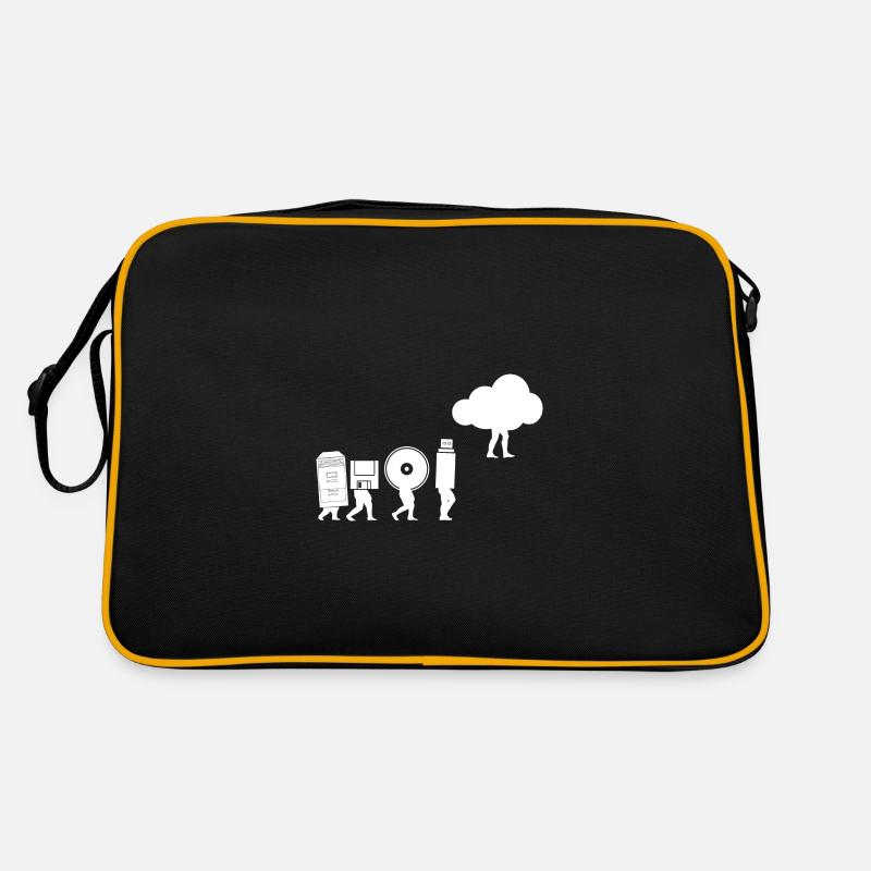 Evolution of Data Storage Coding Computer Cloud Retro Tasche