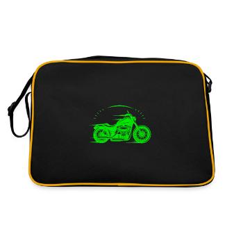 Moto - motorbike - Machine - Lifestyle - Sac Retro - noir/or - Dos