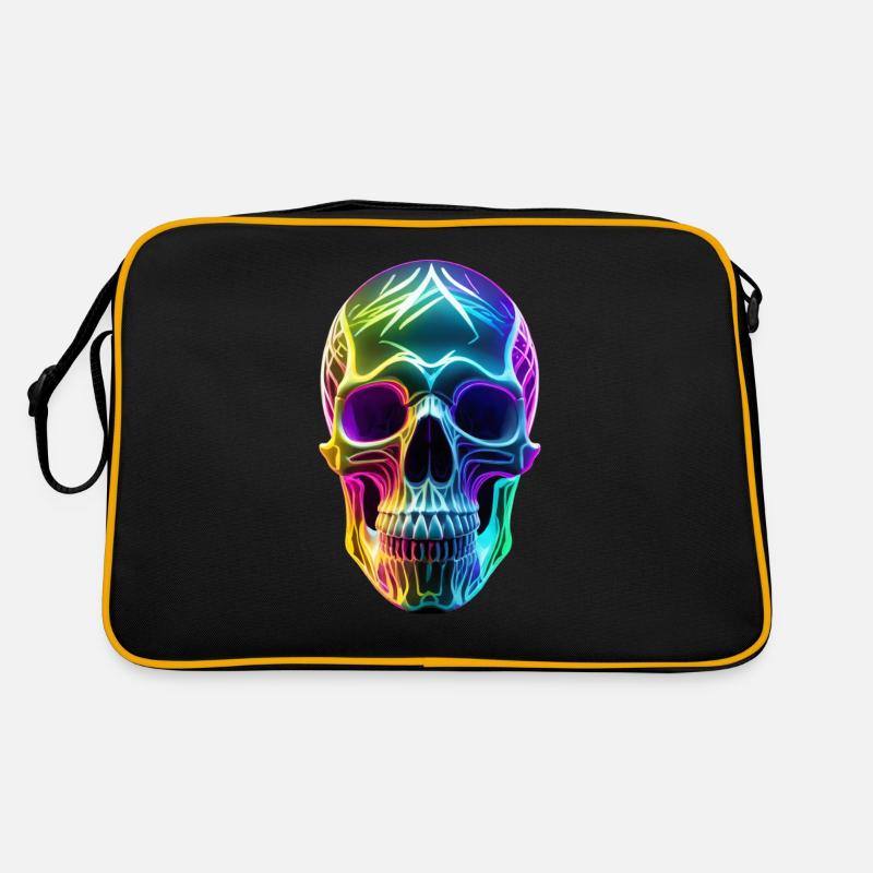 Neon Skull Retro Bag