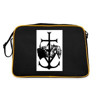 camargue - Sac Retro - noir/or - Dos