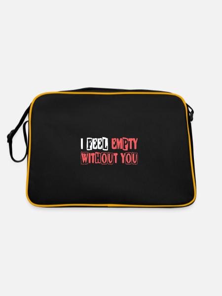 Vide sans vous - Sac Retro - noir/or - Dos