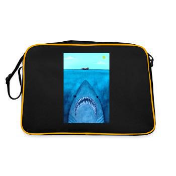 Attaque de requin - Sac Retro - noir/or - Dos