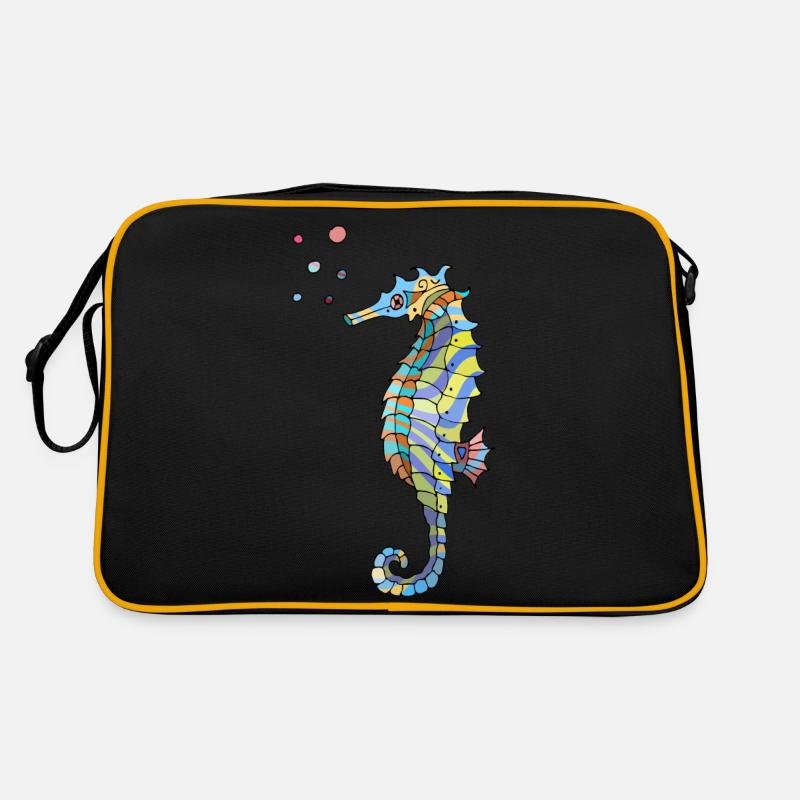 Seepferdchen Retro Tasche