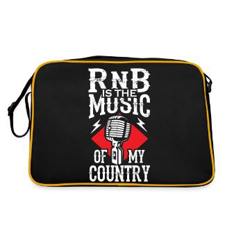 Le R B est la musique de mon pays - Sac Retro - noir/or - Dos