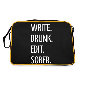 Awesome Chassis Gift Drive Christmas Jokes Article - Retro Bag - black/gold - Back