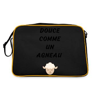 Douce comme un agneau - Sac Retro - noir/or - Dos