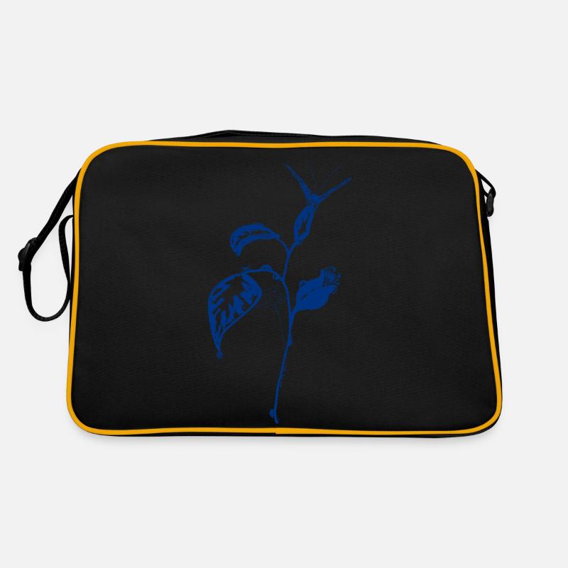 Im Garten - Retro Tasche - Schwarz/Gold