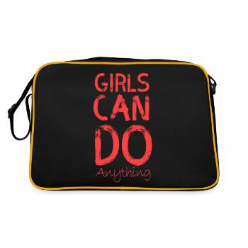 girls can do anything - Retro Bag - black/gold - Back