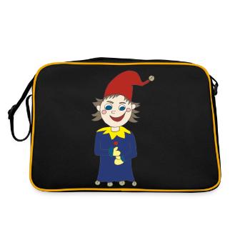 clown - Sac Retro - noir/or - Dos