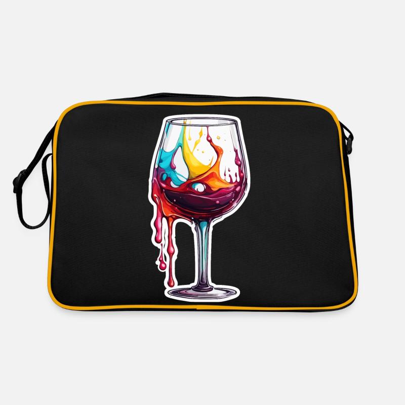 Wine / Grapes / Alcohol / Drink / Enjoy Retro Bag