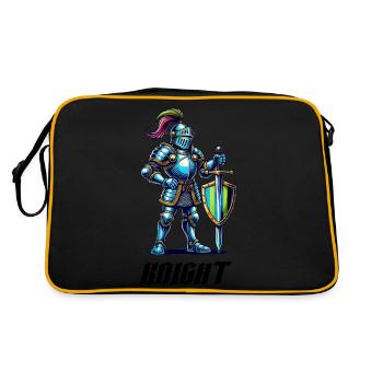 Bande dessinée Knight - Sac Retro - noir/or - Dos
