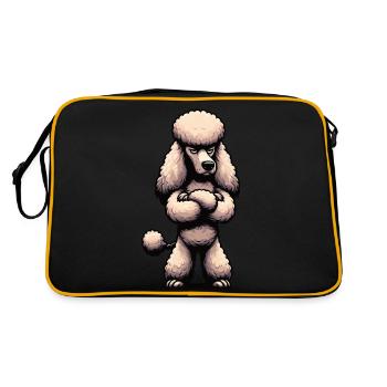 Caniche Caniche Propriétaire Caniche Amoureux Caniche Chien - Sac Retro - noir/or - Dos