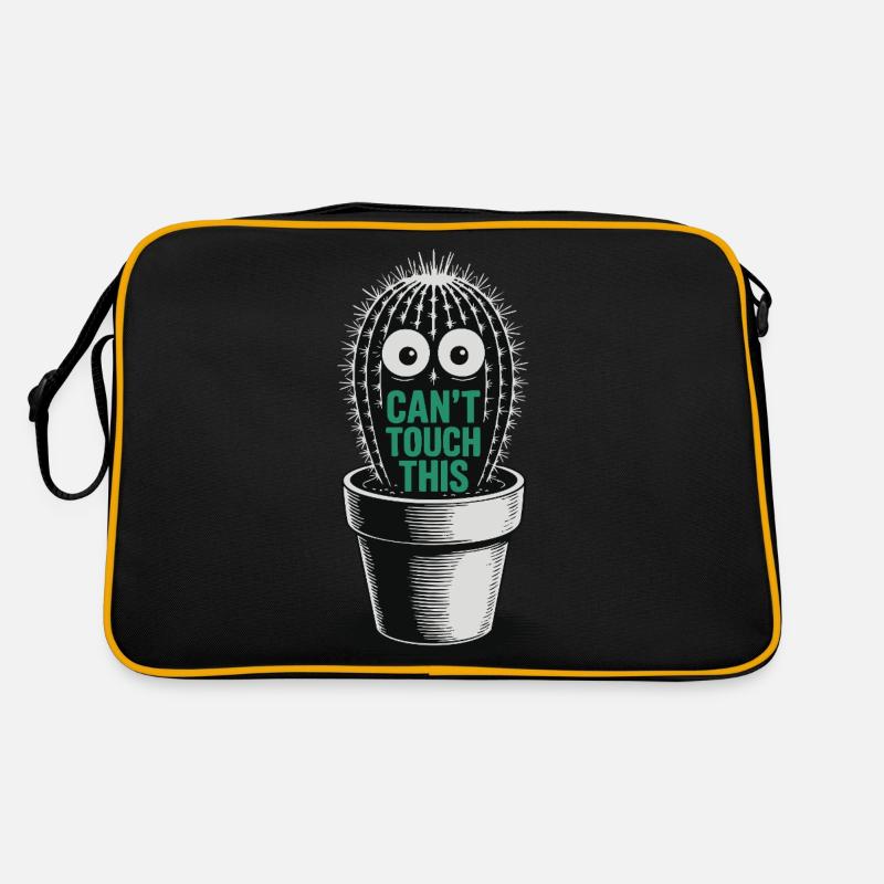 Can’t Touch This - Drôle de cactus avec dicton Sac Retro