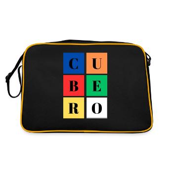 Square Bucket Colors SpeedCuber - Retro Bag - black/gold - Back