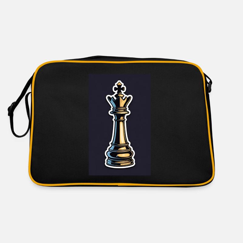 Échecs | Pièce d’échecs | Joueur d’échecs Sac Retro