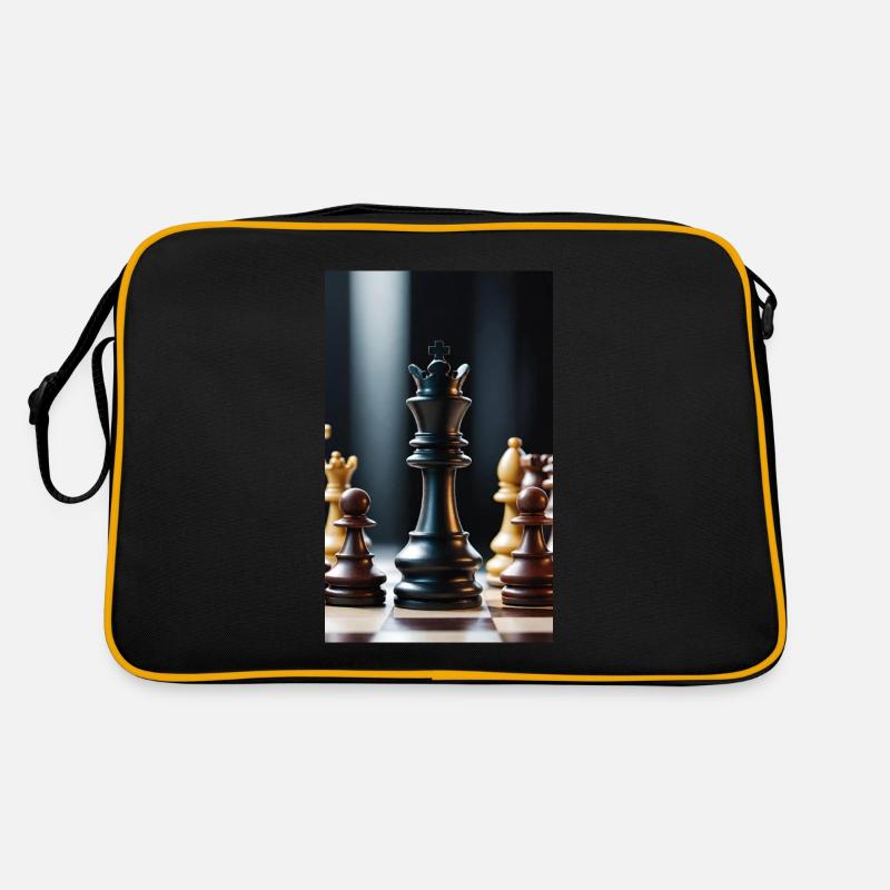 Échecs | Pièce d’échecs | Joueur d’échecs Sac Retro