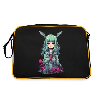 Goth Pastel démon kawaii gothique Anime fille - Sac Retro - noir/or - Dos