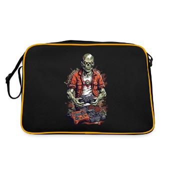 Zombie Gamer Retro Halloween Jeu Amusant - Sac Retro - noir/or - Dos