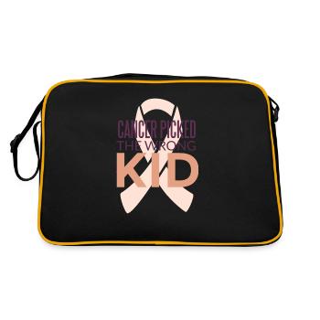 Childhood cancer tumor tumor chemotherapy - Retro Bag - black/gold - Back