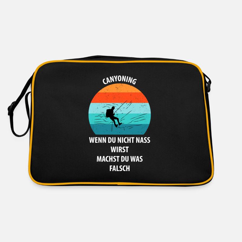 Canyoning Bergsteigen Klettern Wandern Berge Retro Tasche