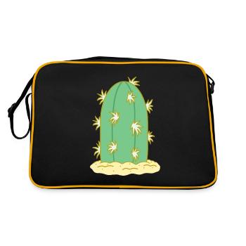 Cactus N°1 - Retro Bag - black/gold - Back