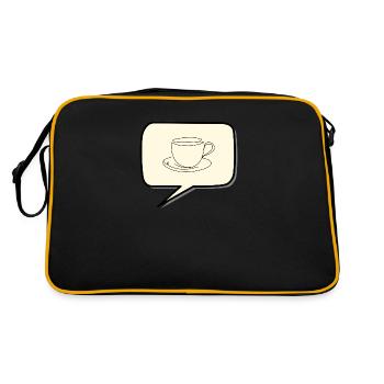Tasse à café - Sac Retro - noir/or - Dos