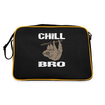 Chill - Retro Tasche - Schwarz/Gold - Hinten