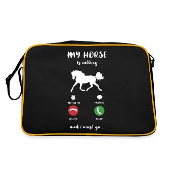 My Horse Is Calling My Horse Is Calling Riding - Retro Bag - black/gold - Back