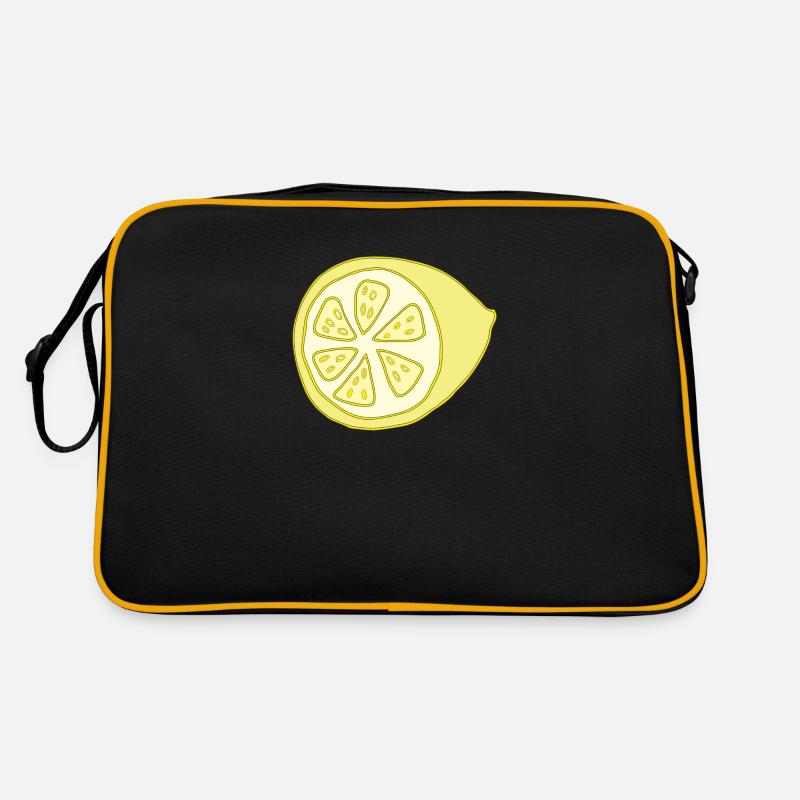 Citron coupé en deux Sac Retro
