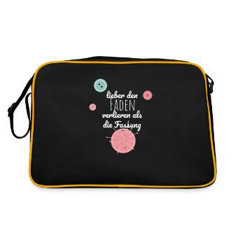 Sewing spell - Retro Bag - black/gold - Back