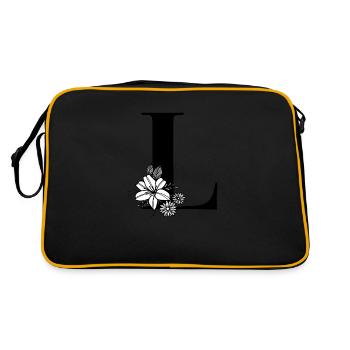 Letter L - Retro Bag - black/gold - Back