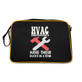 HVAC Contractors have their channels in a row - Retro Bag - black/gold - Back