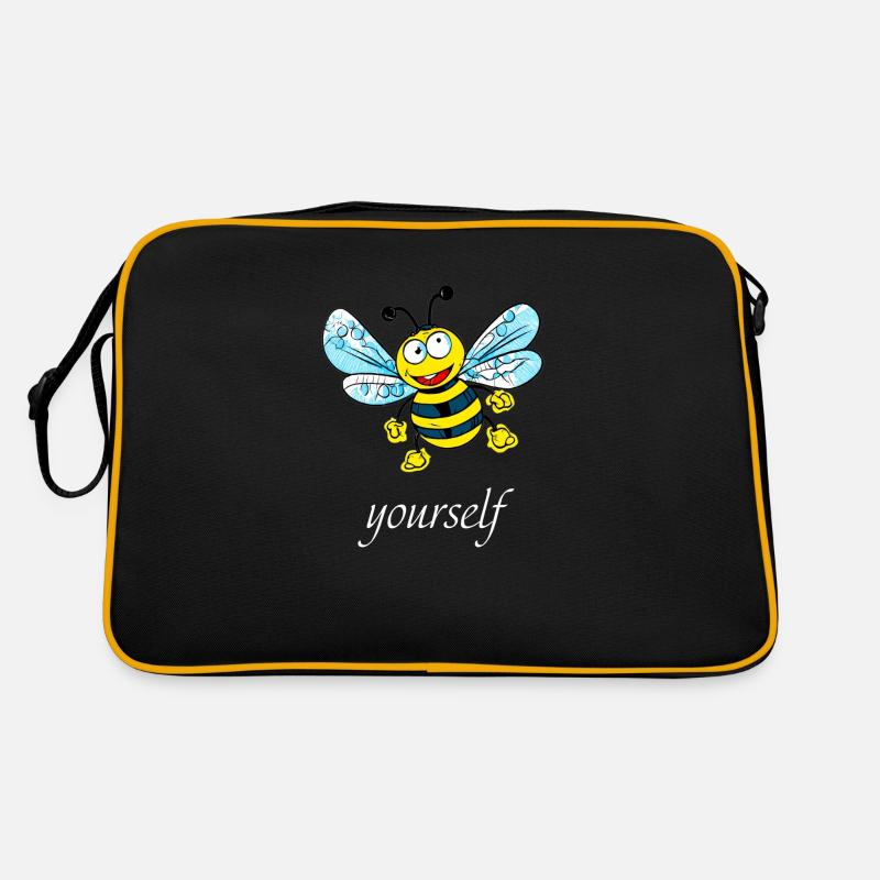 Être (e) vous-même - Sac Retro - noir/or