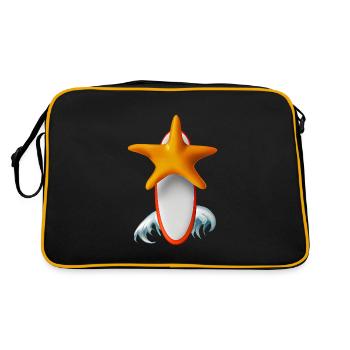Starfish Surfboard - Retro Bag - black/gold - Back