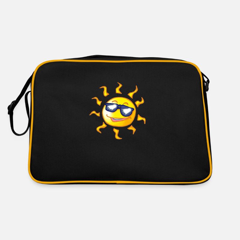 Coole Comic Sonne Retro Tasche