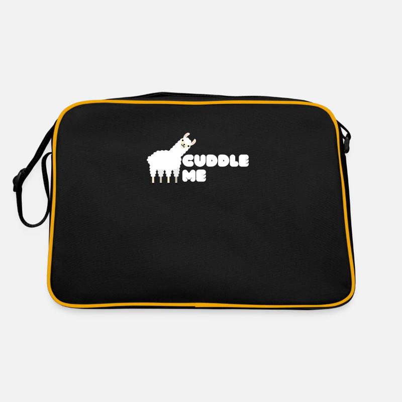 Süßes Lama | Cuddle Me Design | Süßes Geschenk Retro Tasche